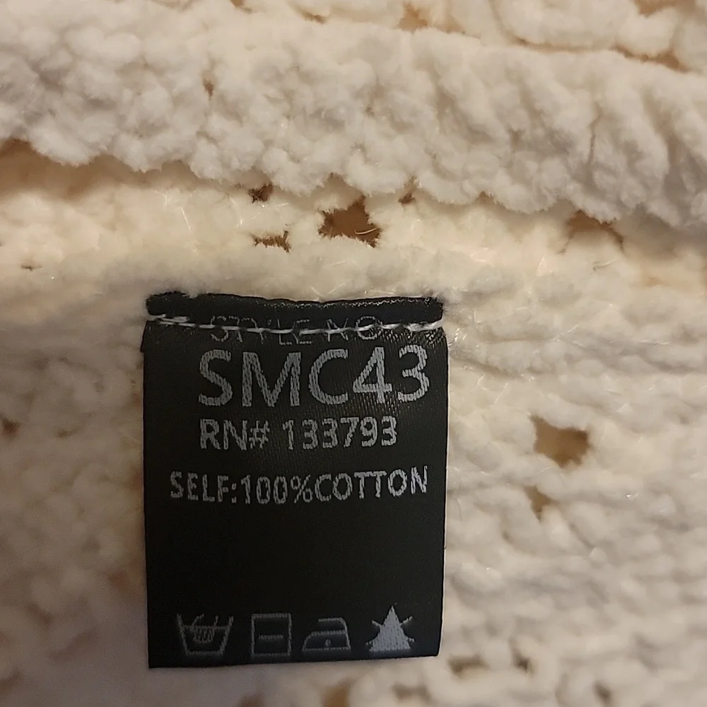 POL Cream Crochet Crew Neck Sweater NWOT - Picture 5 of 6